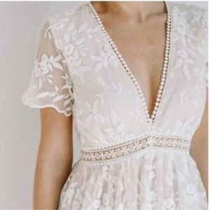 Baltic Born Ada Dress, Lace Classic Bridal Look, Size Small